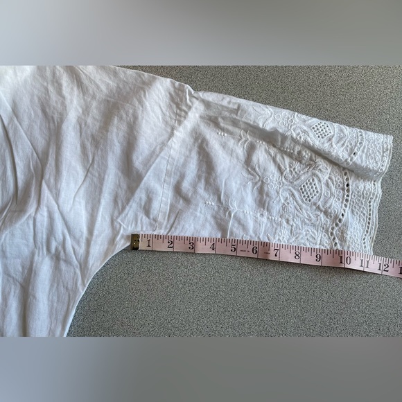 Victoriana White Cotton Lace Robe Size Small - Picture 13 of 13